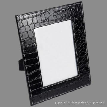 5 X 7 Black Crocodile Leather Photo Frame